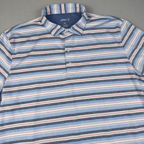 johnnie-O Other - Johnnie-O McKinley Striped Golf Polo Men XL Short Sleeve Stretch Performance